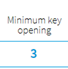 3. Minimum opening